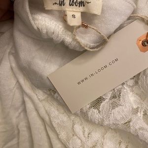 White Lacey Sleeve Shirt